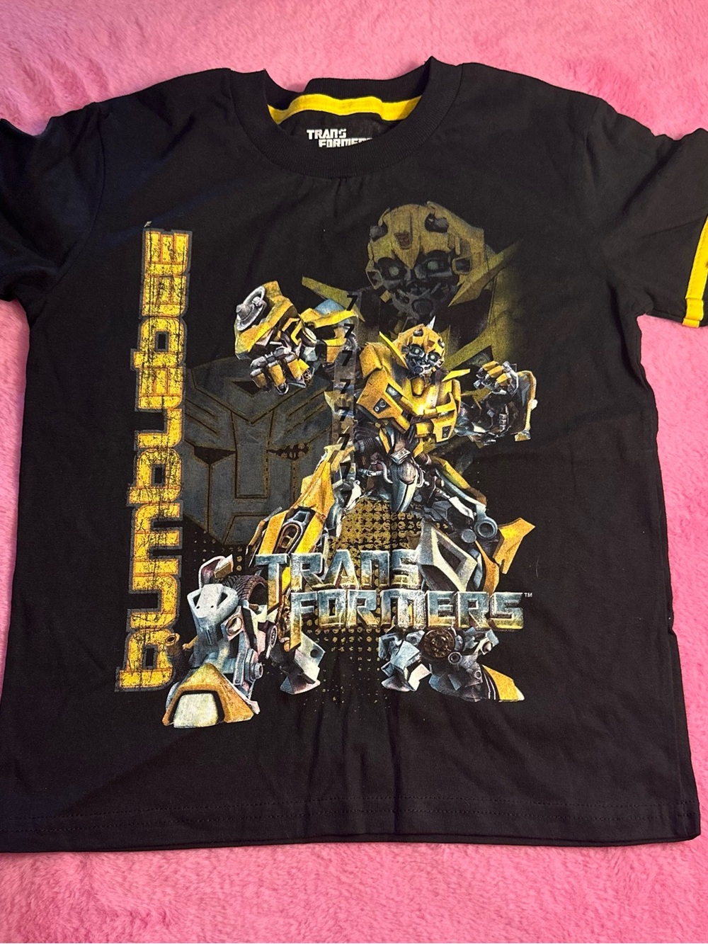 Y2K Transformers Bumblebee Black & Yellow Graphic Tee NWT
